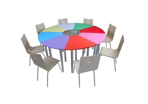 8色团体活动桌椅